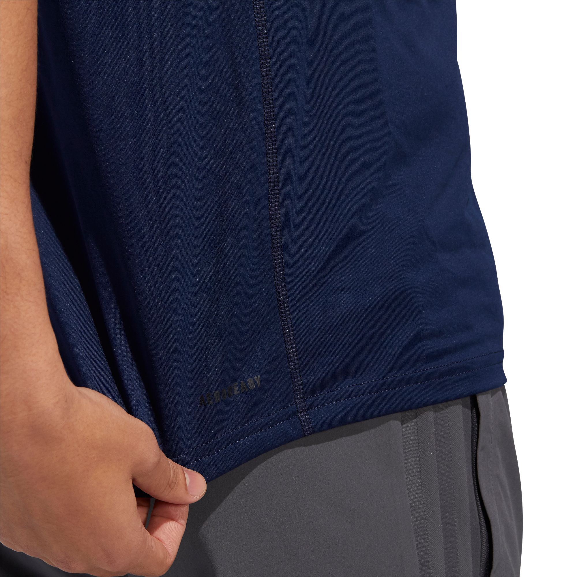 adidas Men's New York City FC 3-Stripe Navy T-Shirt product image