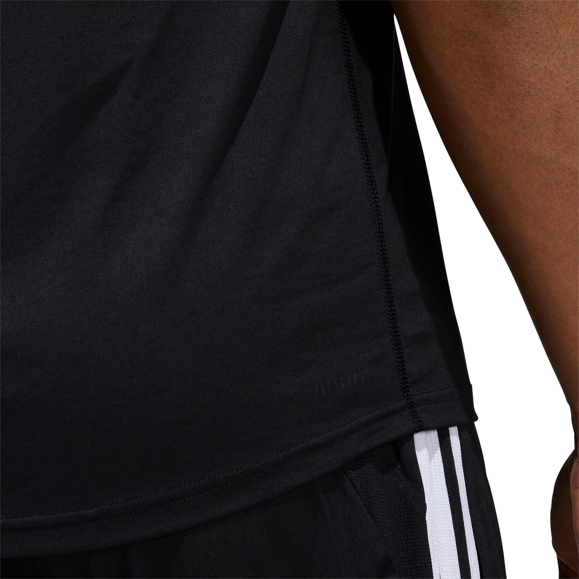 adidas Men's New York City FC 3-Stripe Black T-Shirt product image