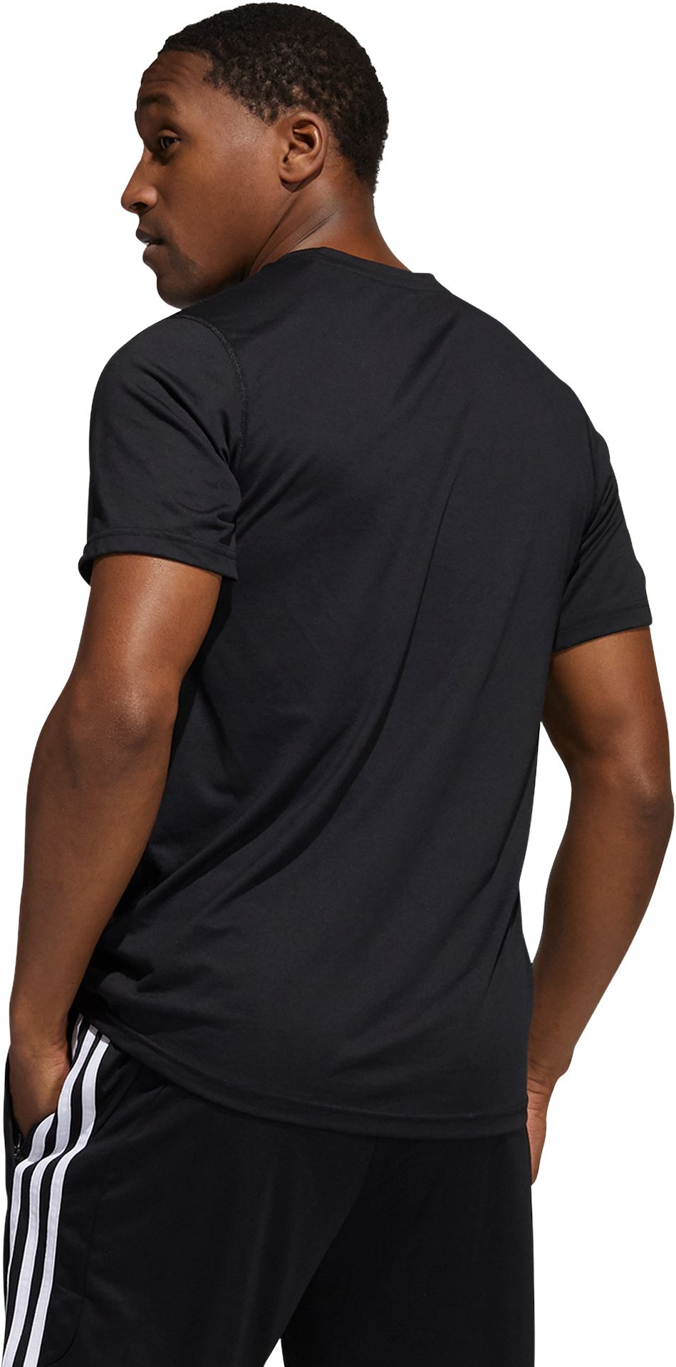 adidas Men's New York City FC 3-Stripe Black T-Shirt product image