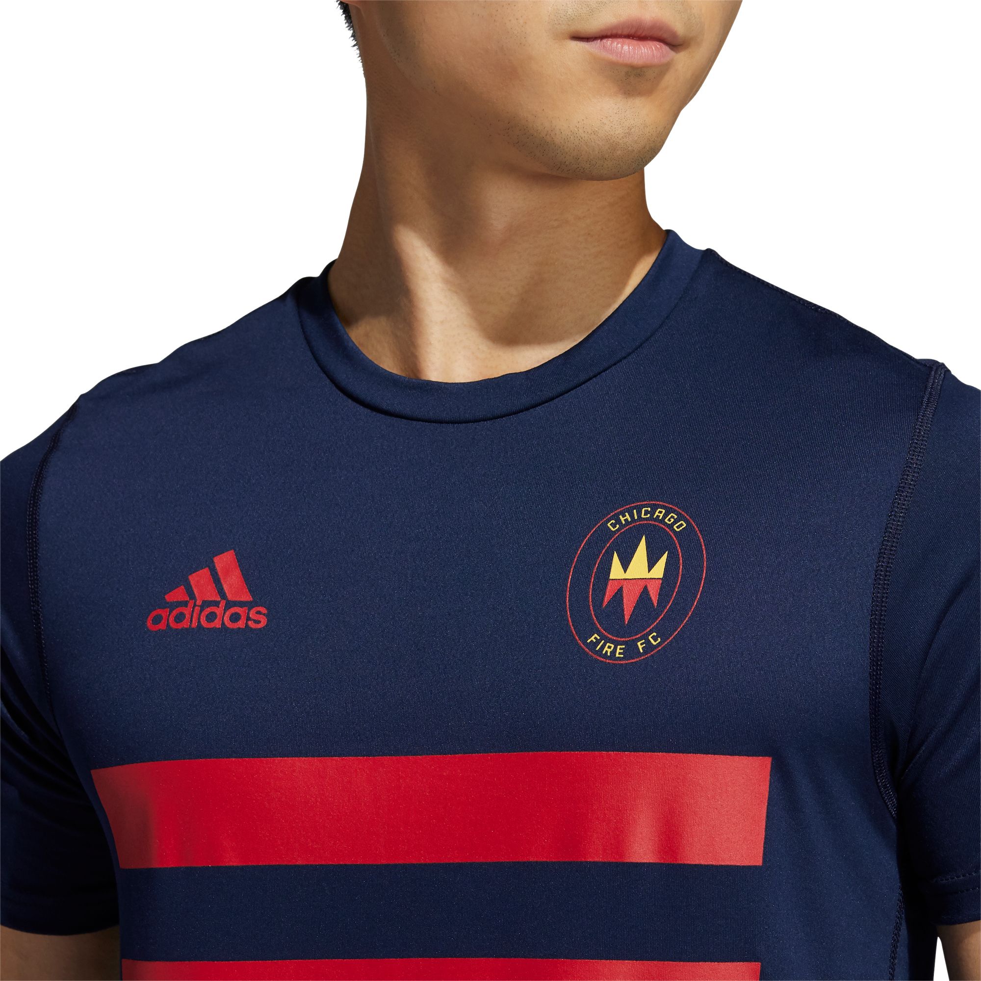 adidas Men's Chicago Fire 3SL Navy T-Shirt product image