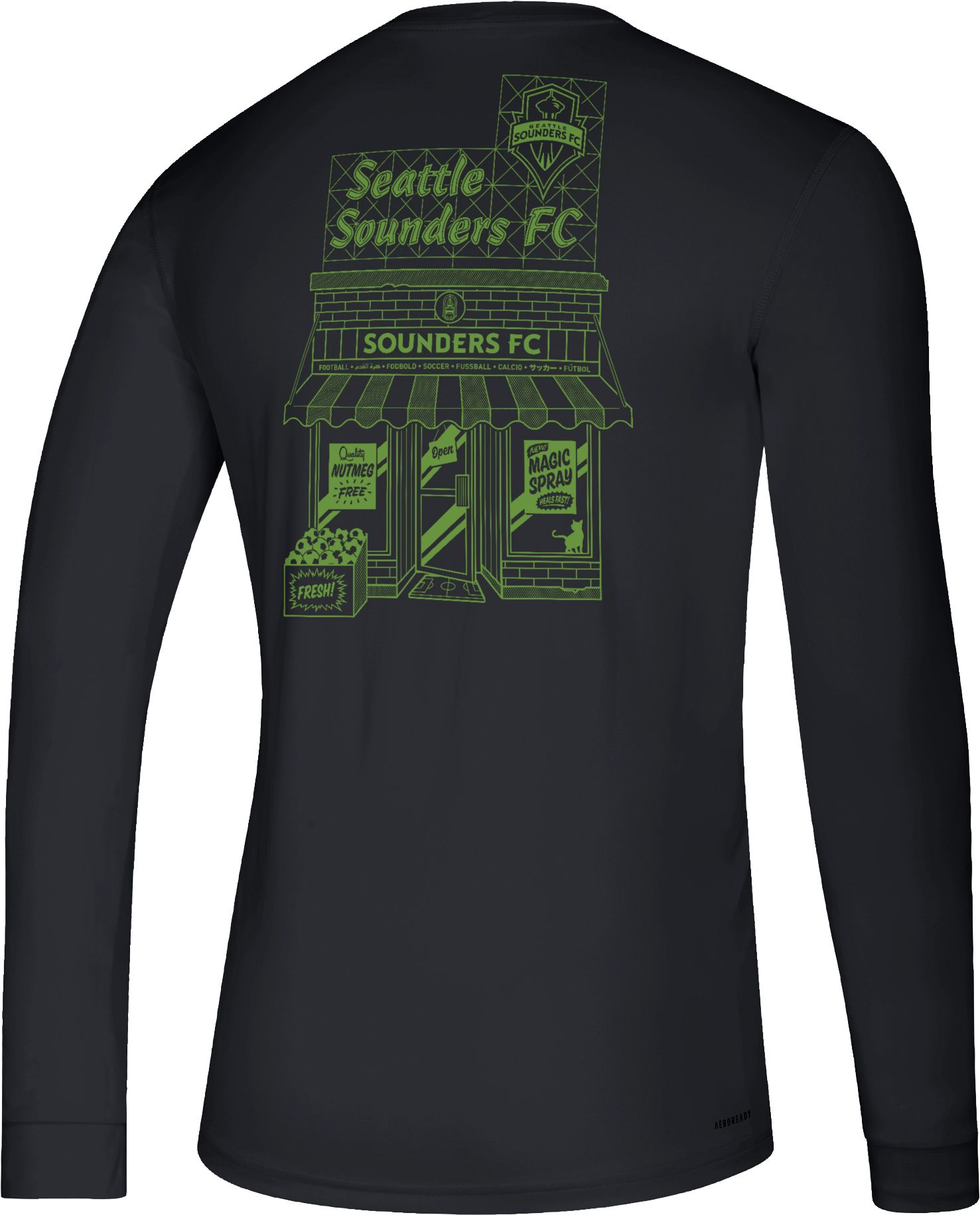 adidas Men's Seattle Sounders Megs Black T-Shirt product image