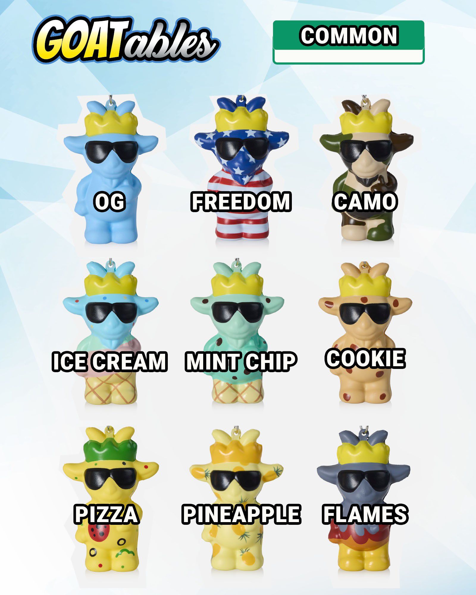 GOAT USA Mystery GOATABLES Squeezy Figures product image