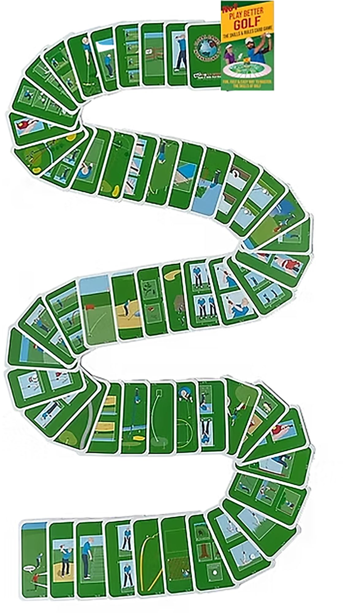 No1 Play Better Golf Card Game product image