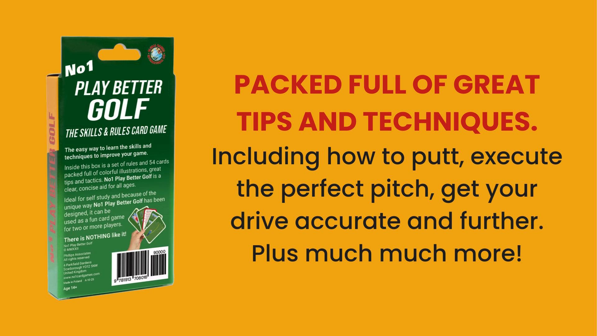 No1 Play Better Golf Card Game product
