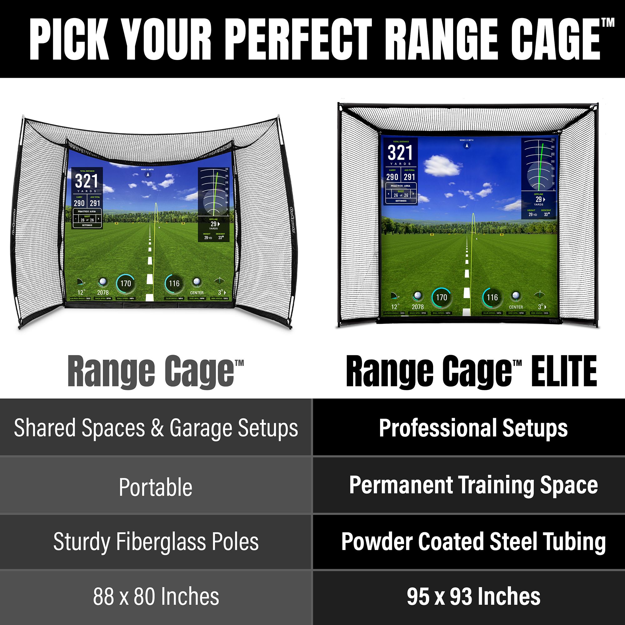 GoSports Range Cage ELITE Hitting Cage (10'x8') product image