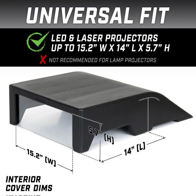 GoSports Black Simulator Projector Cover product image