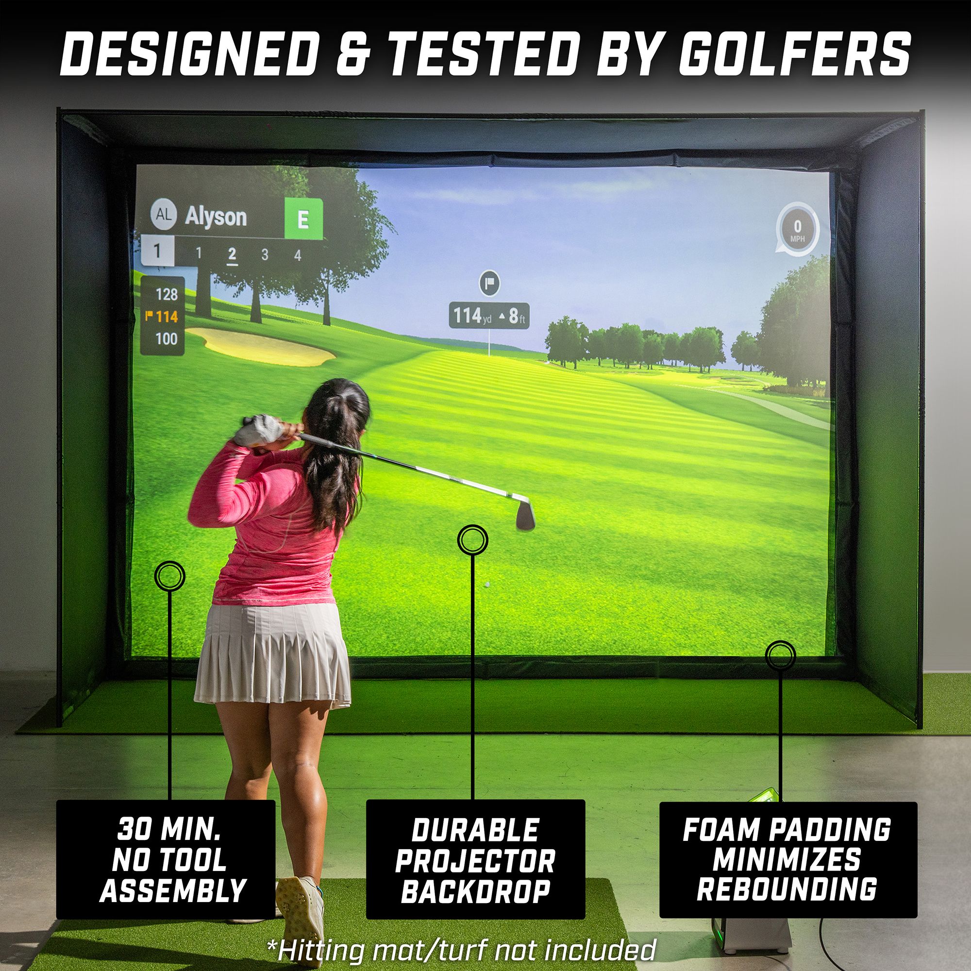 GoSports Golf Simulator Enclosure (12'x9') product image