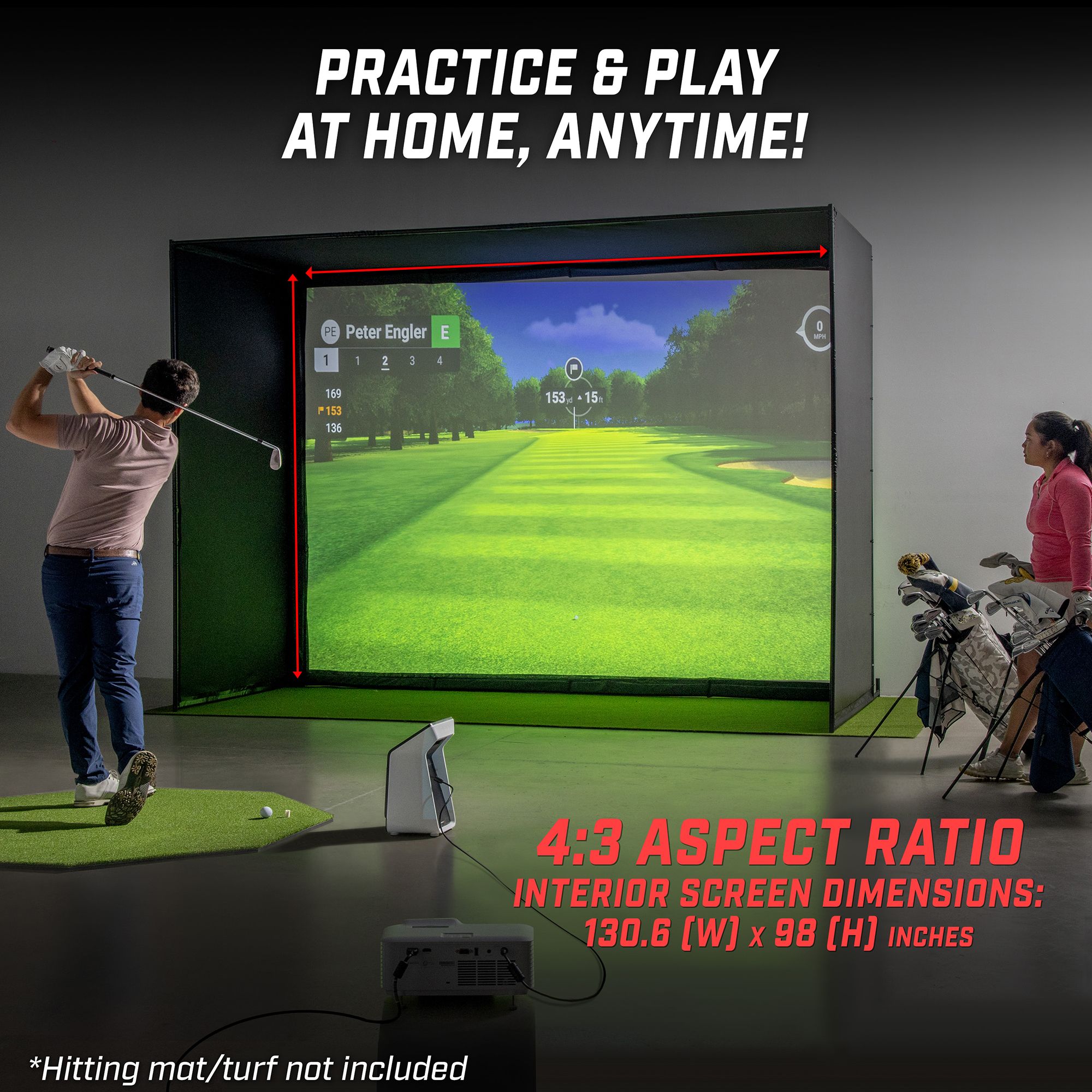 GoSports Golf Simulator Enclosure (12'x9') product image