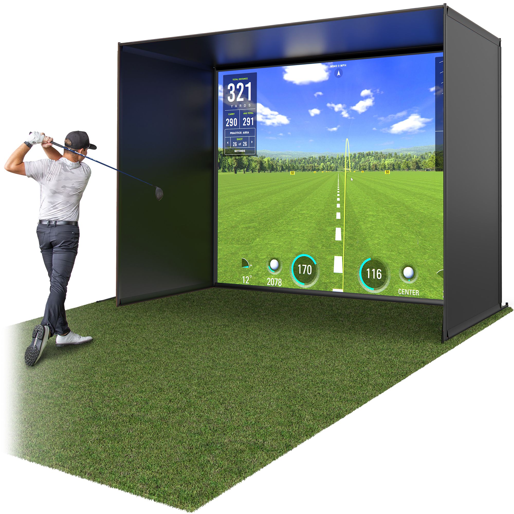 GoSports Golf Simulator Enclosure (12'x9') product image