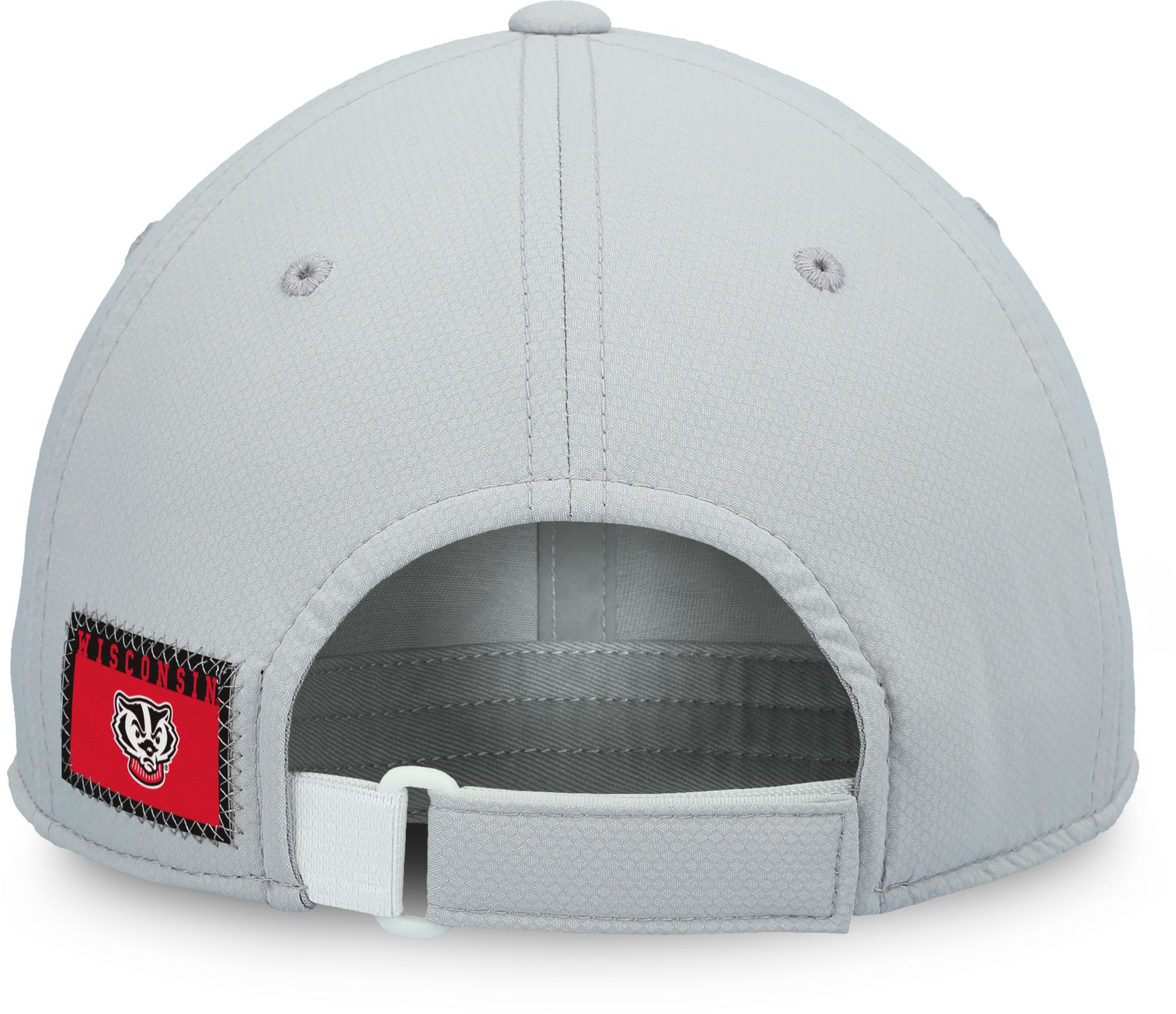 Top of the World Men's Wisconsin Badgers Grey Goals Adjustable Hat product image