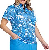 Tail Women's Plus Short Sleeve 1/4 Zip Golf Polo product image