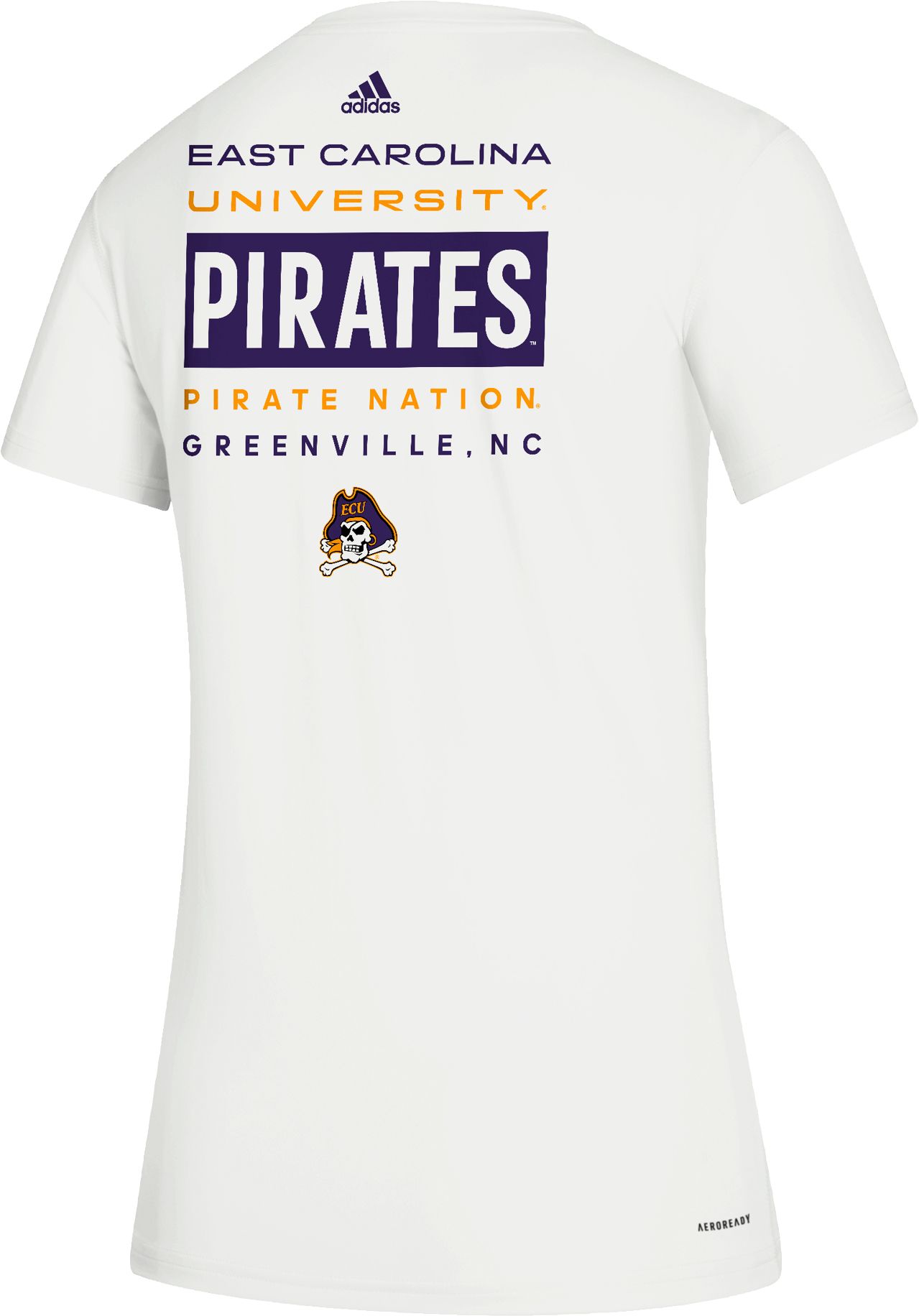 adidas Women's East Carolina Pirates Creator Crew Neck White T-Shirt product image