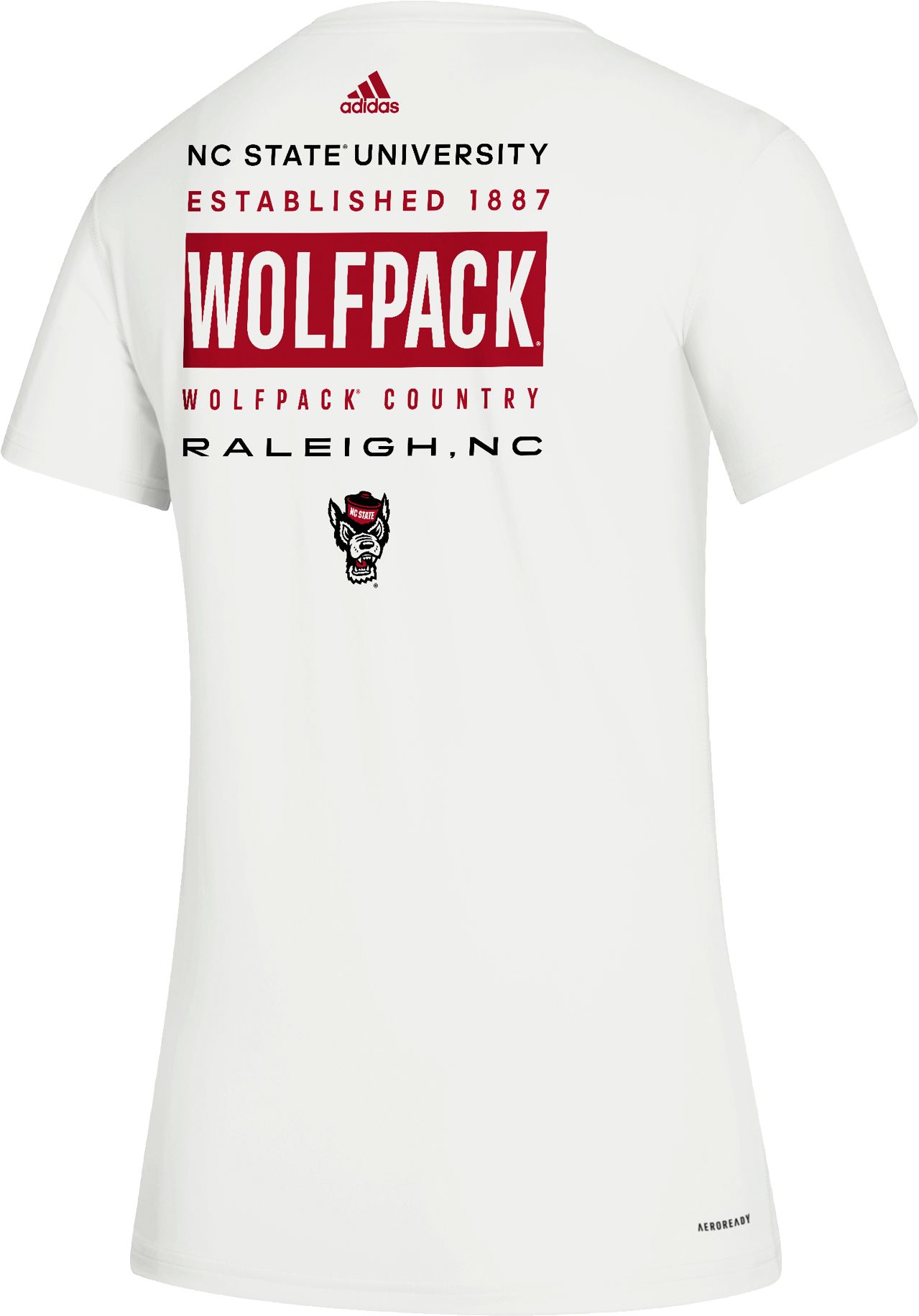 adidas Women's NC State Wolfpack Creator Crew Neck White T-Shirt product image