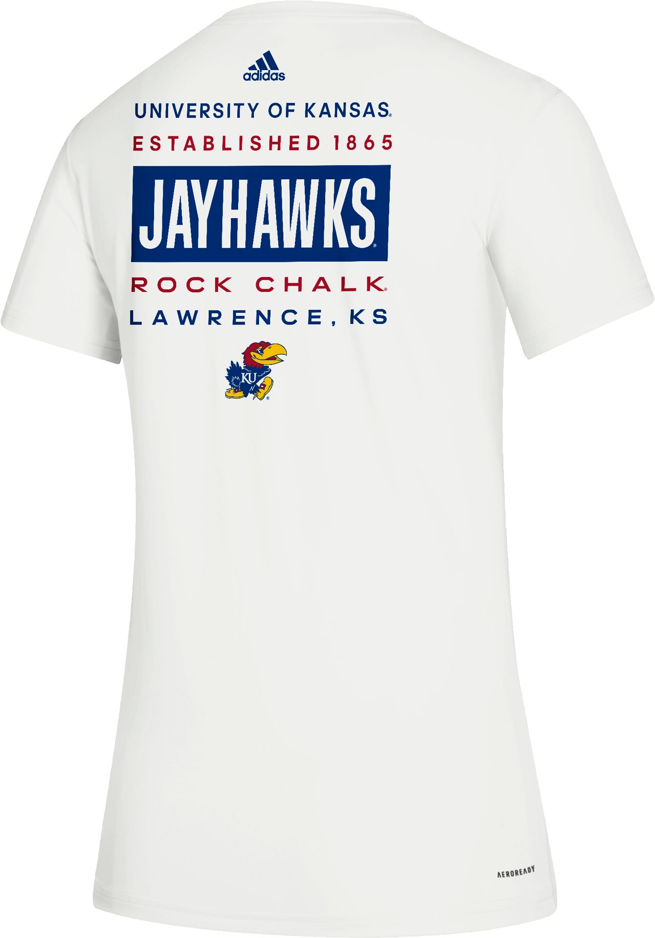 adidas Women's Kansas Jayhawks Creator Crew Neck White T-Shirt product image