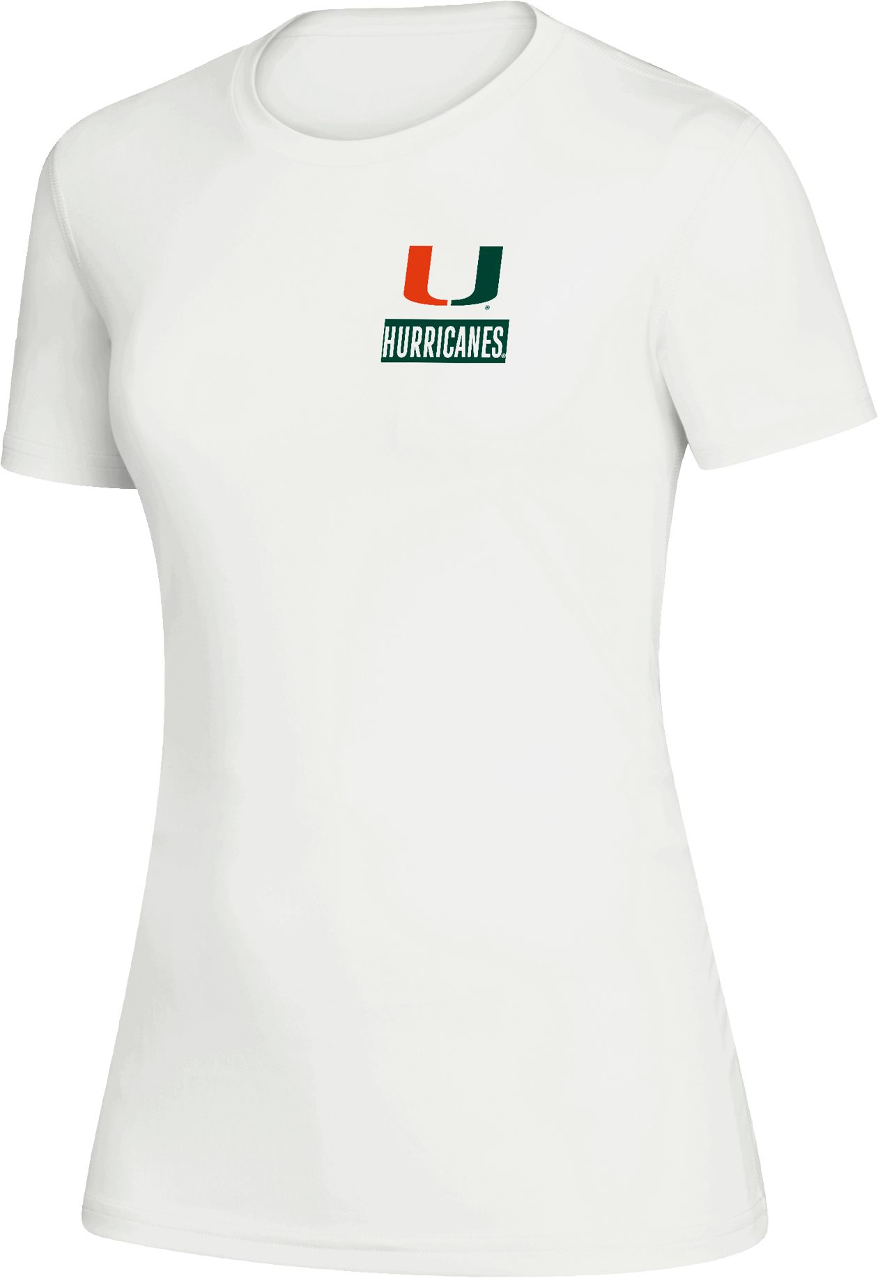 adidas Women's Miami Hurricanes Creator Crew Neck White T-Shirt product image