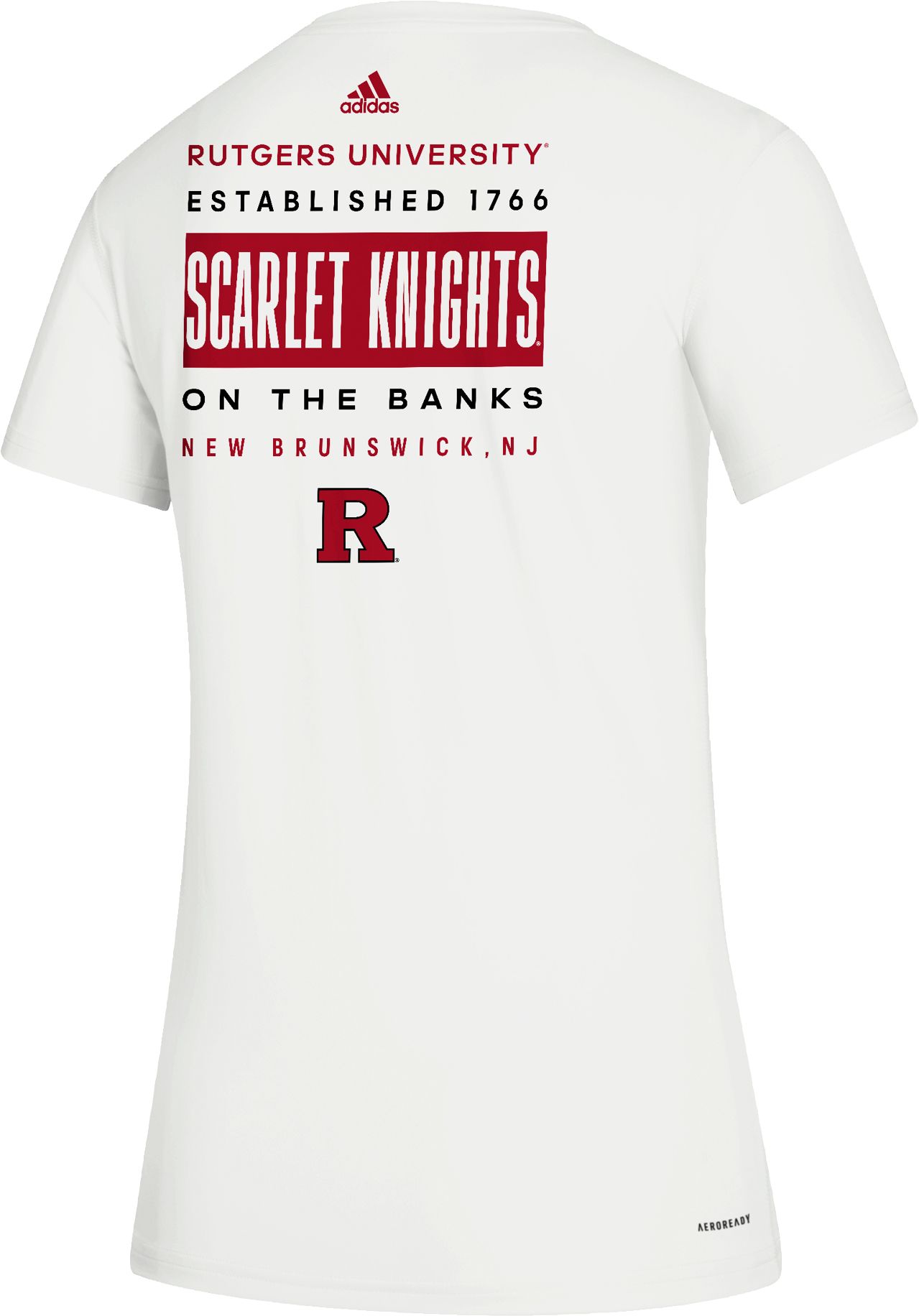 adidas Women's Rutgers Scarlet Knights Creator Crew Neck White T-Shirt product image