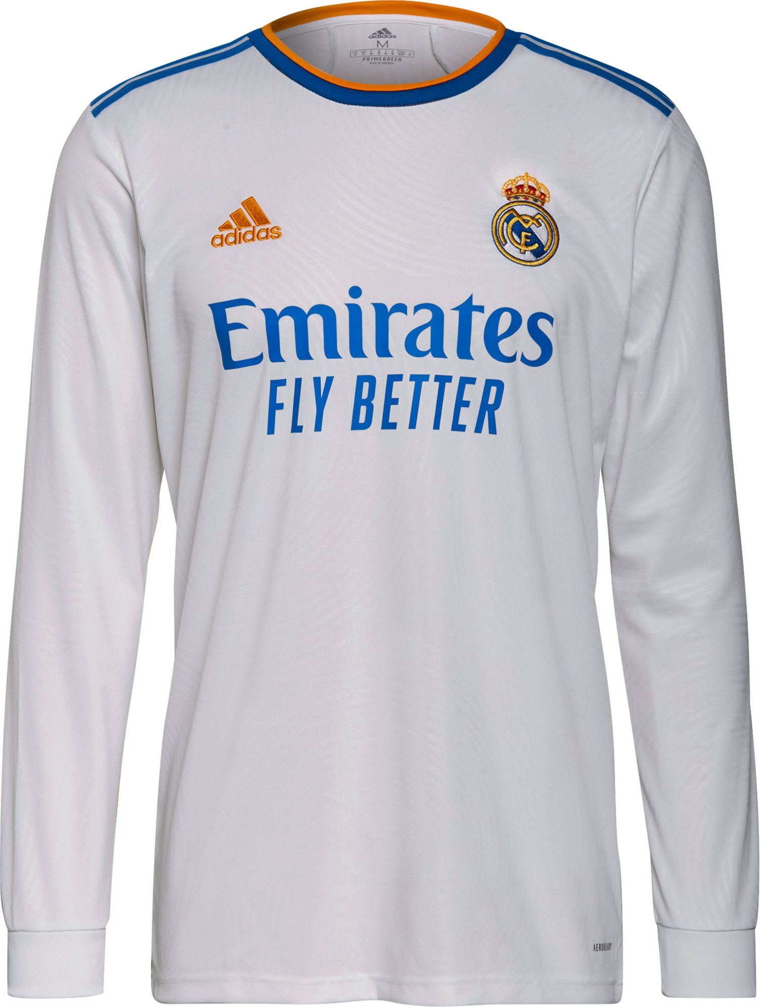 adidas Men's Real Madrid '21 Home Replica Long Sleeve Jersey product image
