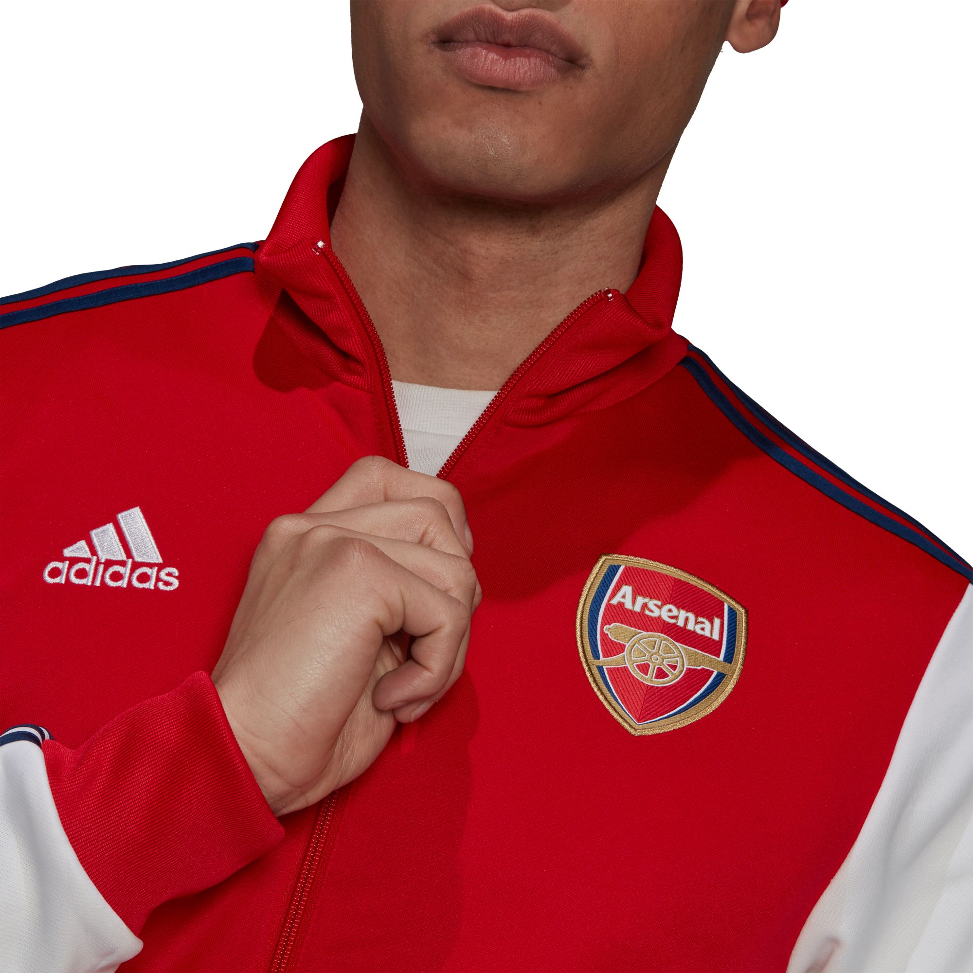 adidas Men's Arsenal 3-Stripes Track Red Jacket product image