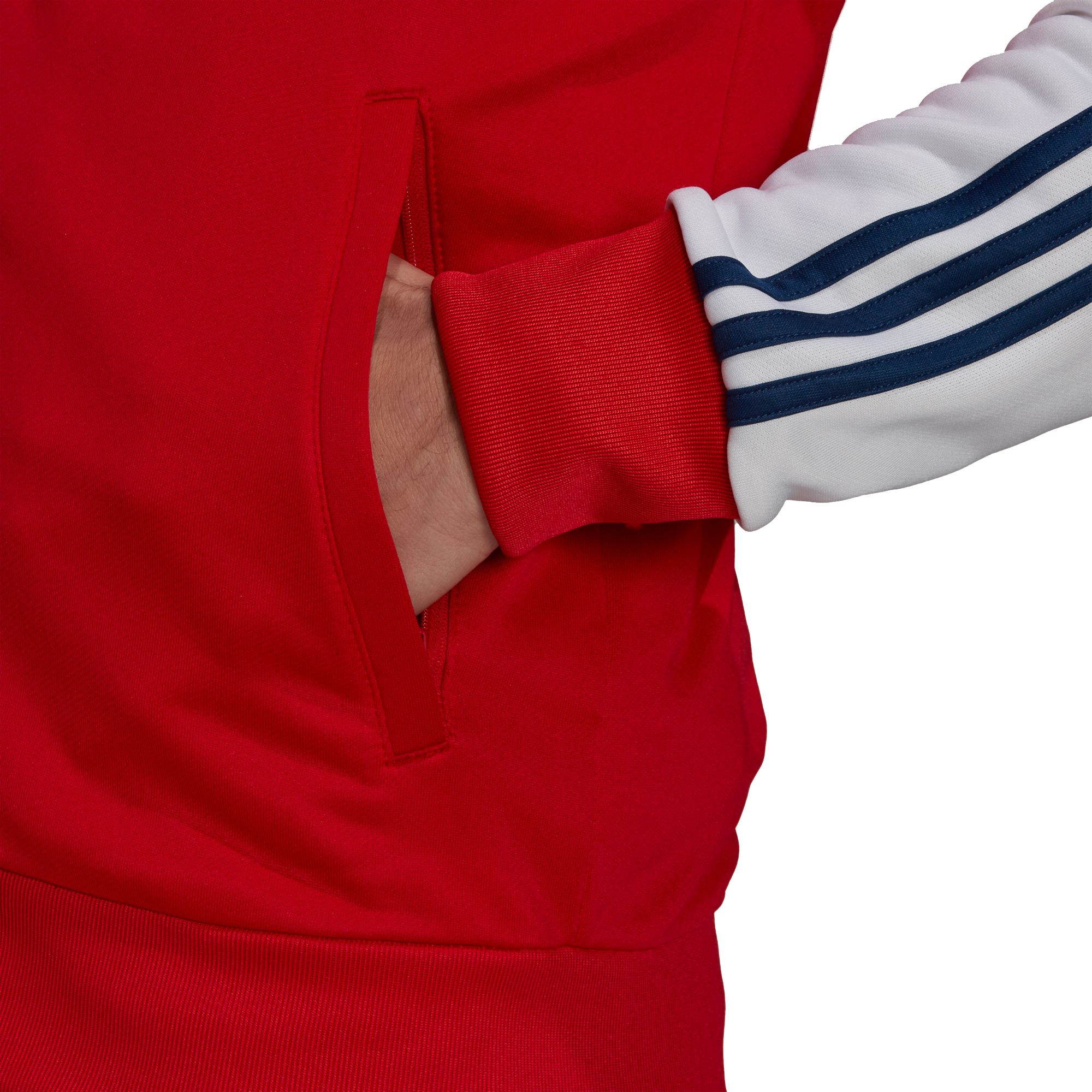 adidas Men's Arsenal 3-Stripes Track Red Jacket product image