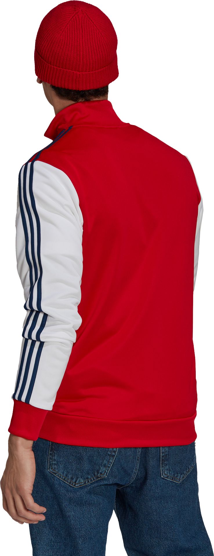 adidas Men's Arsenal 3-Stripes Track Red Jacket product image