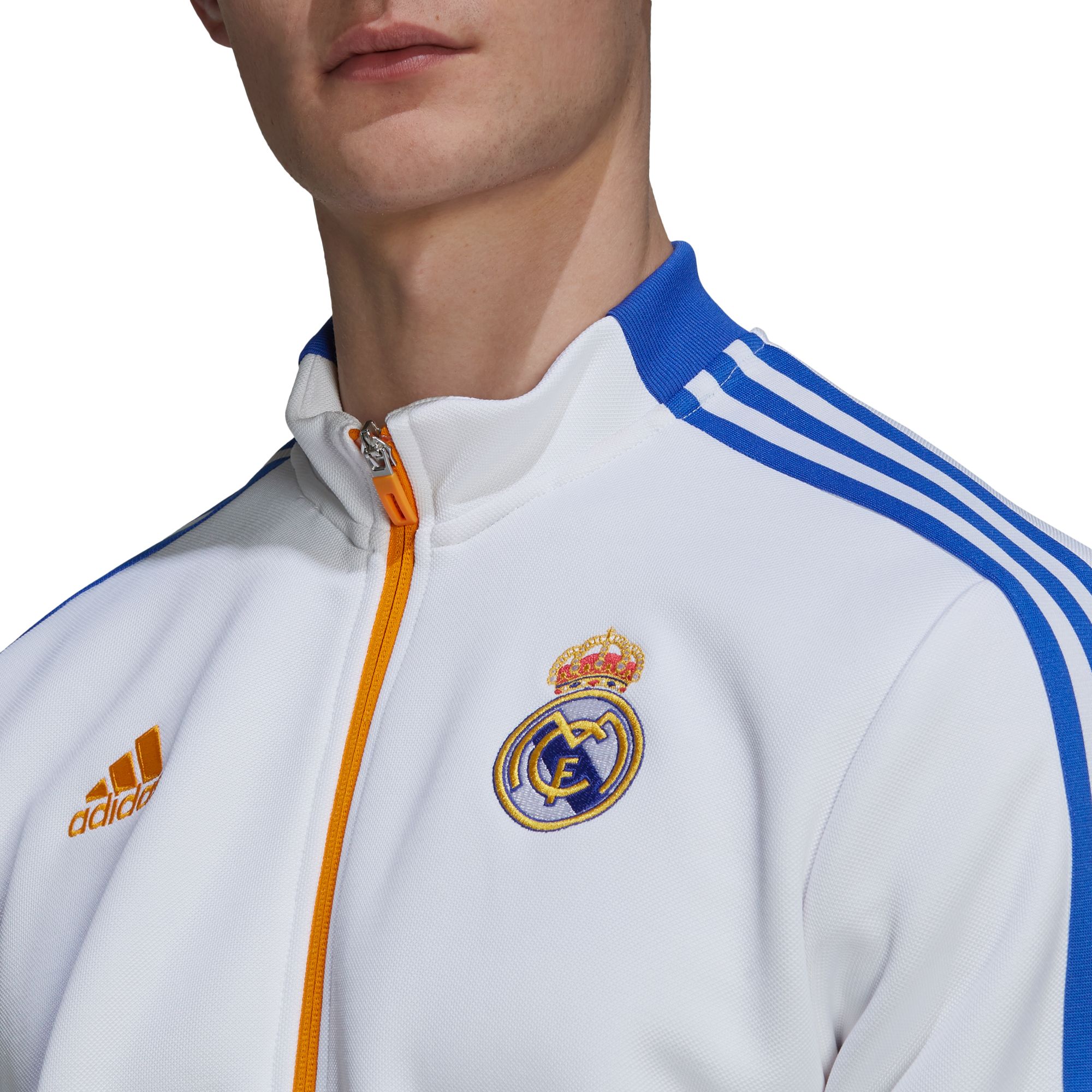 adidas Men's Real Madrid Anthem White Track Jacket product image