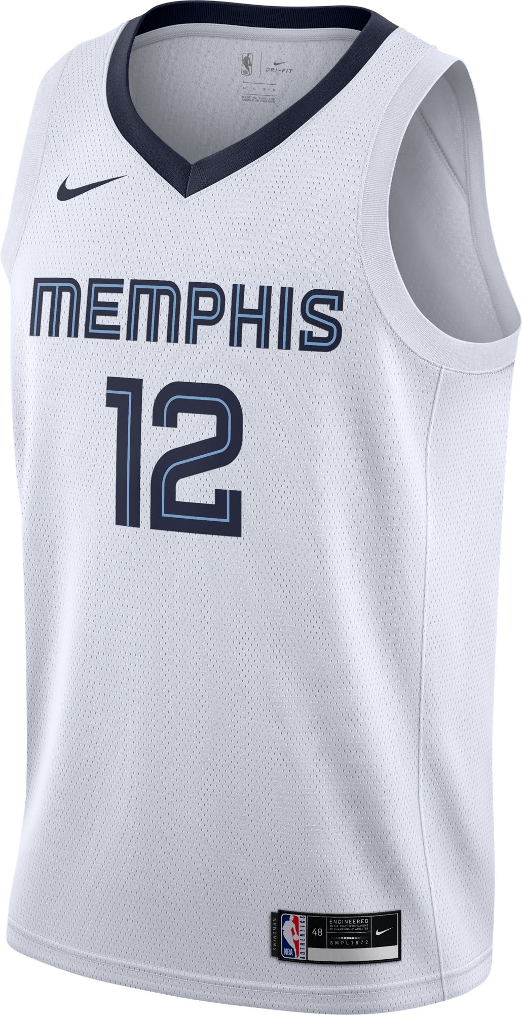 Nike Men's Memphis Grizzlies Ja Morant #12 White Dri-FIT Swingman Jersey product image