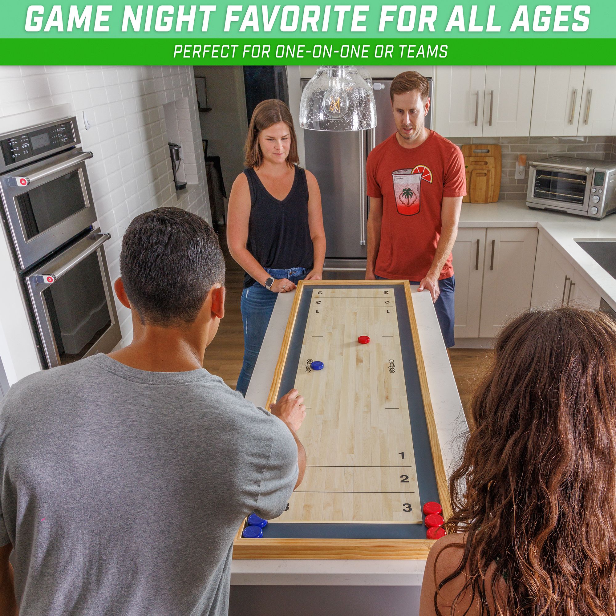 GoSports 6 Ft. 2-in-1 Shuffleboard product image