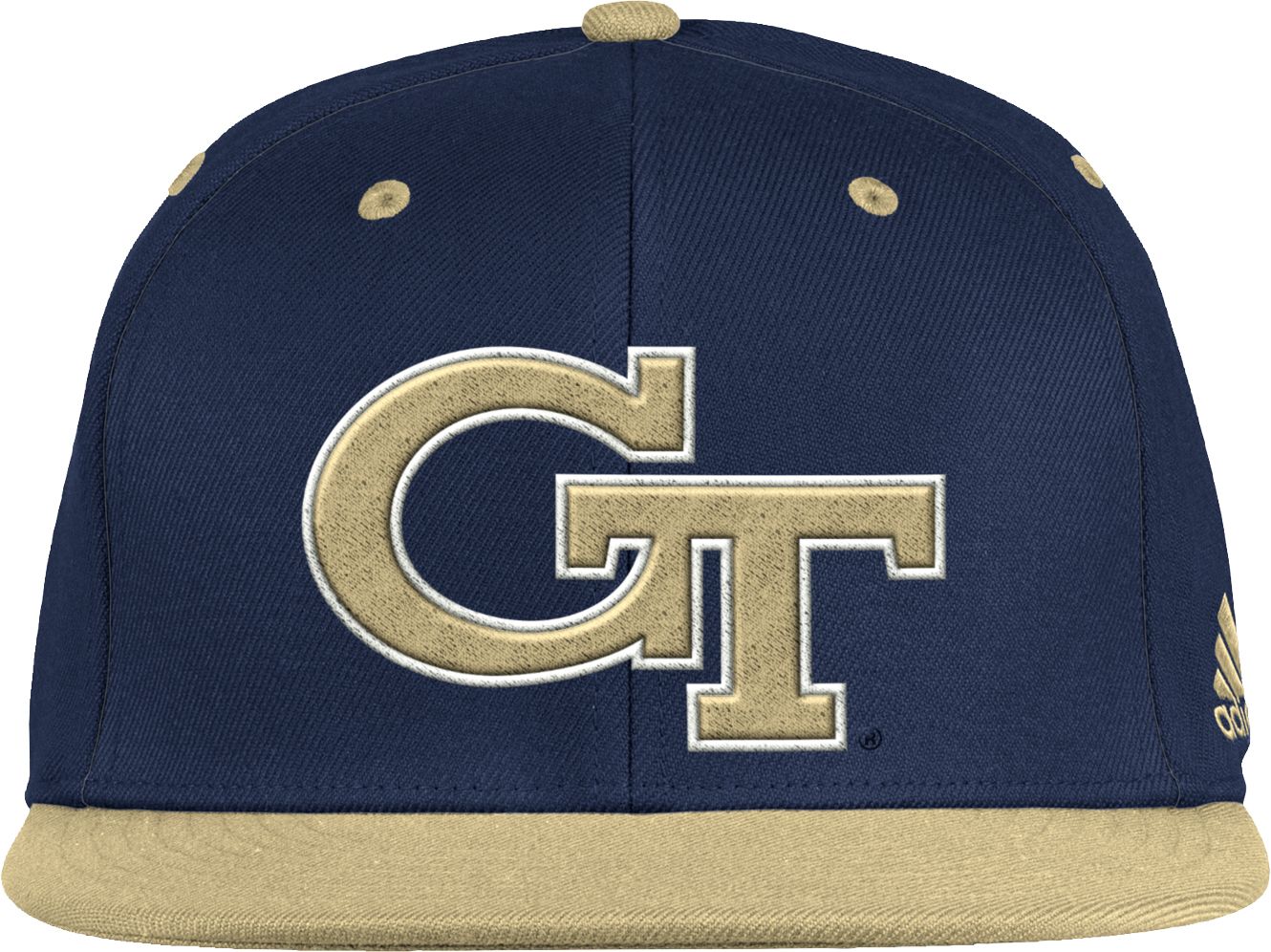 adidas Men's Georgia Tech Yellow Jackets Navy On-Field Baseball Fitted Hat product image