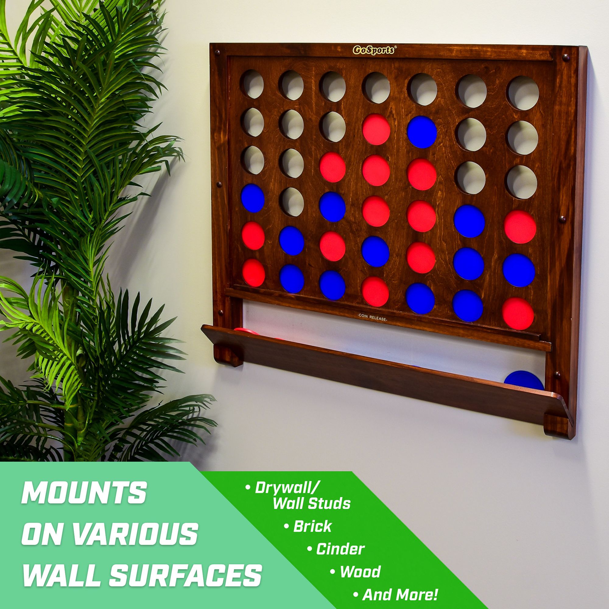 GoSports Wall Mounted 4-In-A-Row Game product image