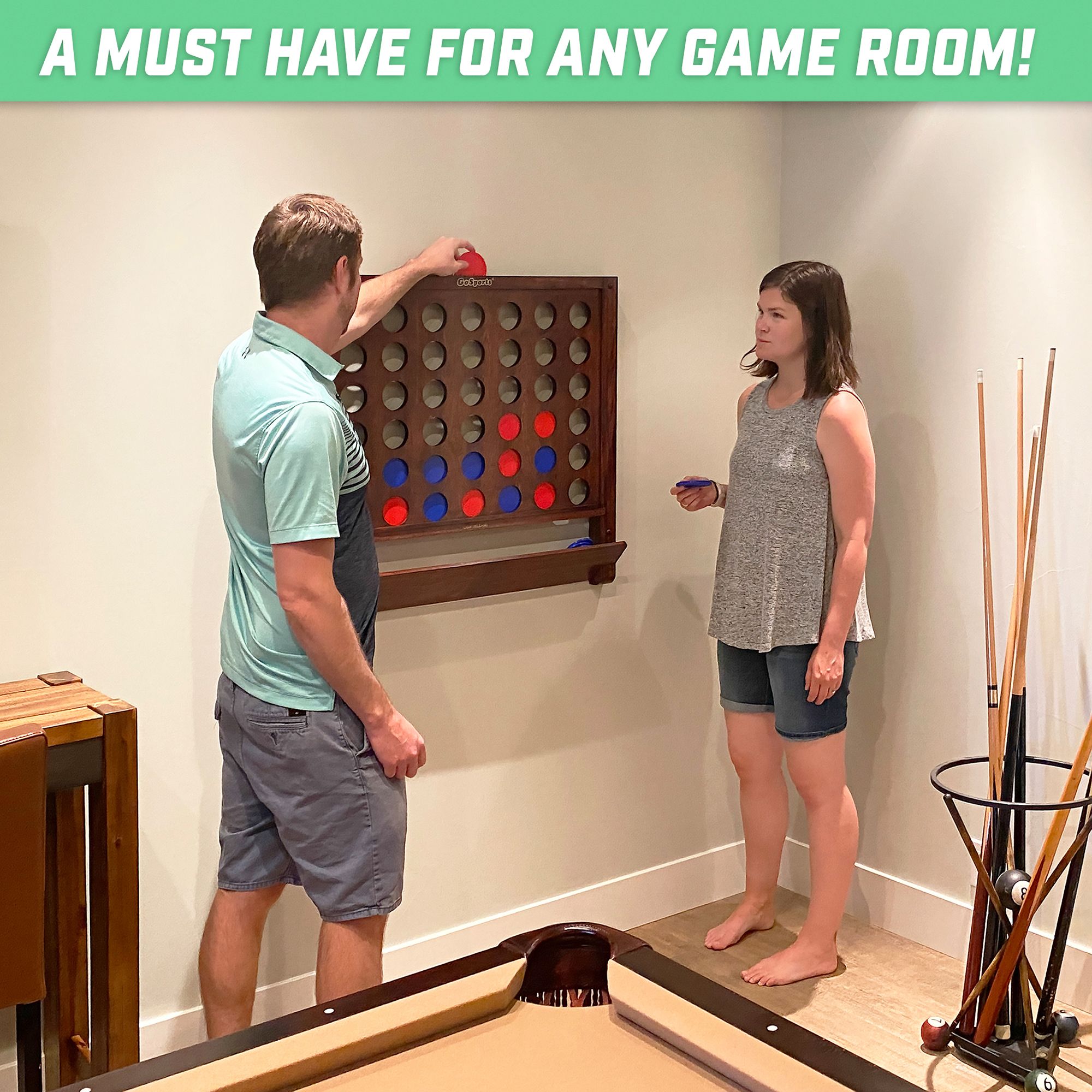 GoSports Wall Mounted 4-In-A-Row Game product image