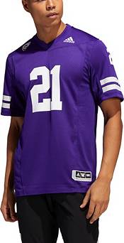 adidas Men's Washington Huskies #21 Purple ‘91 Throwback' Reverse Retro Replica Football Jersey product image