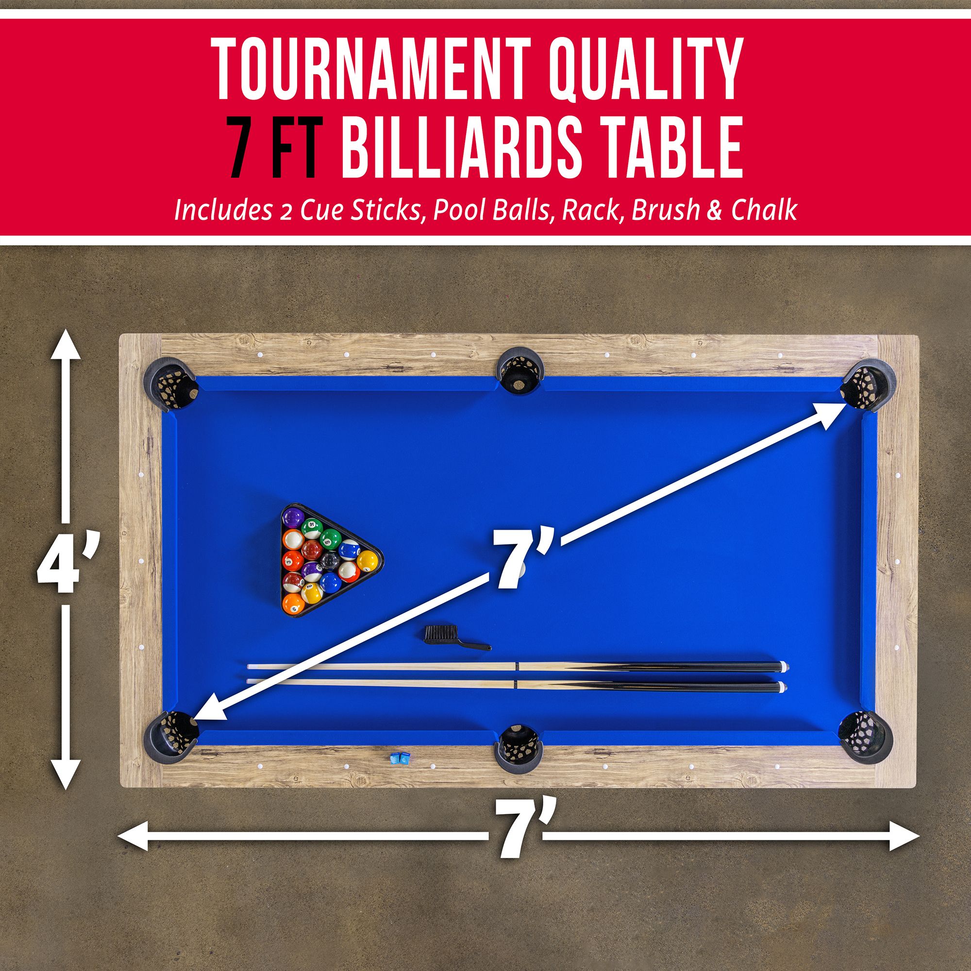 GoSports Billiard Table with Accessories product image