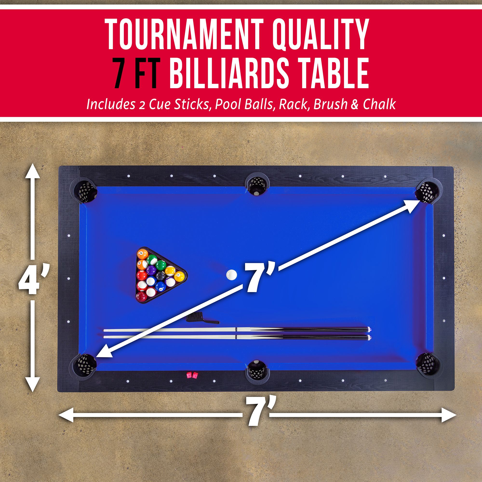GoSports Billiard Table with Accessories product image