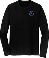 Great State Clothing Men's Kentucky Wildcats Deer Skull Badge Black Long Sleeve T-Shirt product image