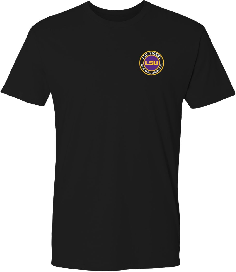 Great State Clothing Men's LSU Tigers Deer Badge Black T-Shirt product image