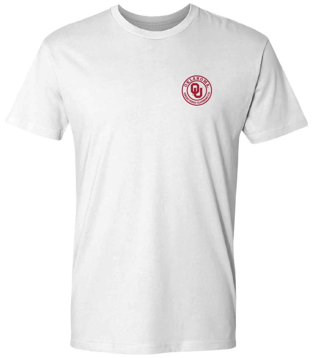 FloGrown Men's Oklahoma Sooners White Vintage Flag T-Shirt product image