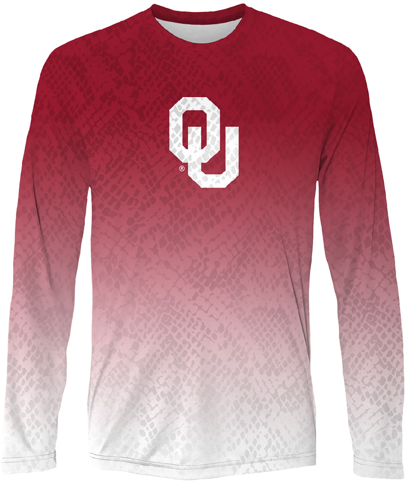 Great State Clothing Men's Oklahoma Sooners Crimson Long Sleeve T-Shirt