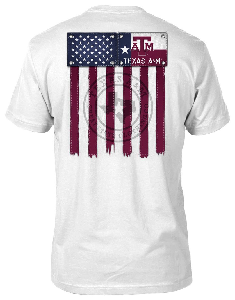 FloGrown Men's Texas A&M Aggies White Vintage Flag T-Shirt product image