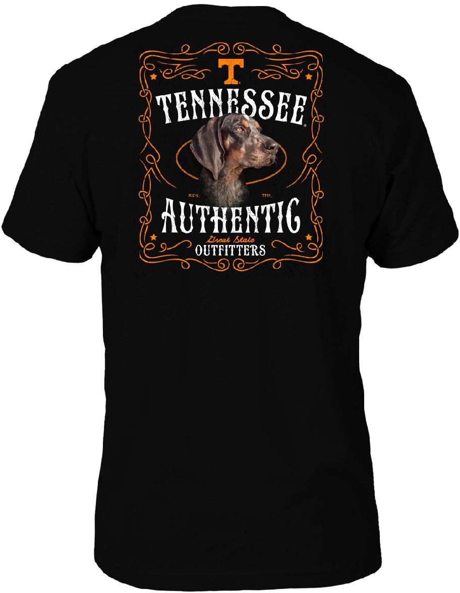 Great State Clothing Men's Tennessee Volunteers Black Dog Graphic T-Shirt product image