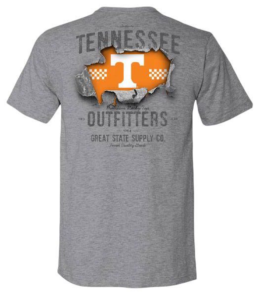 FloGrown Men's Tennessee Volunteers Tennessee Orange City Lines T-Shirt product image