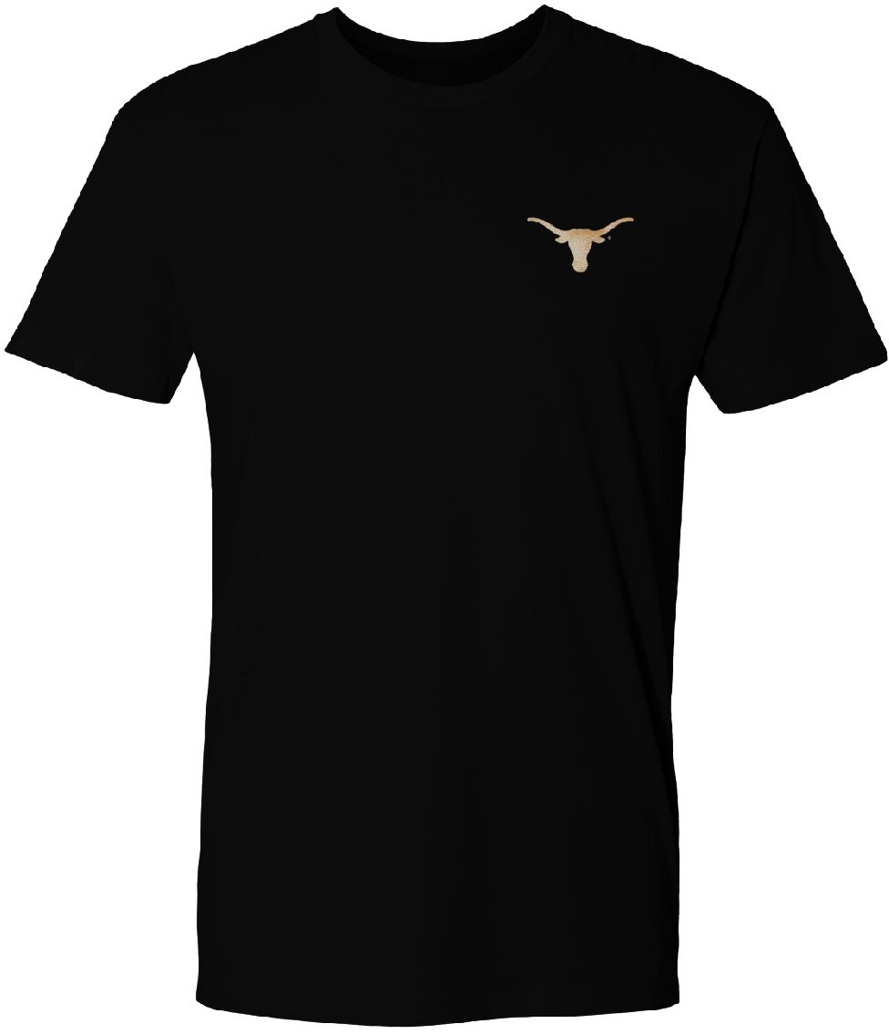 Great State Clothing Men's Texas Longhorns Camo Flag Black T-Shirt product image