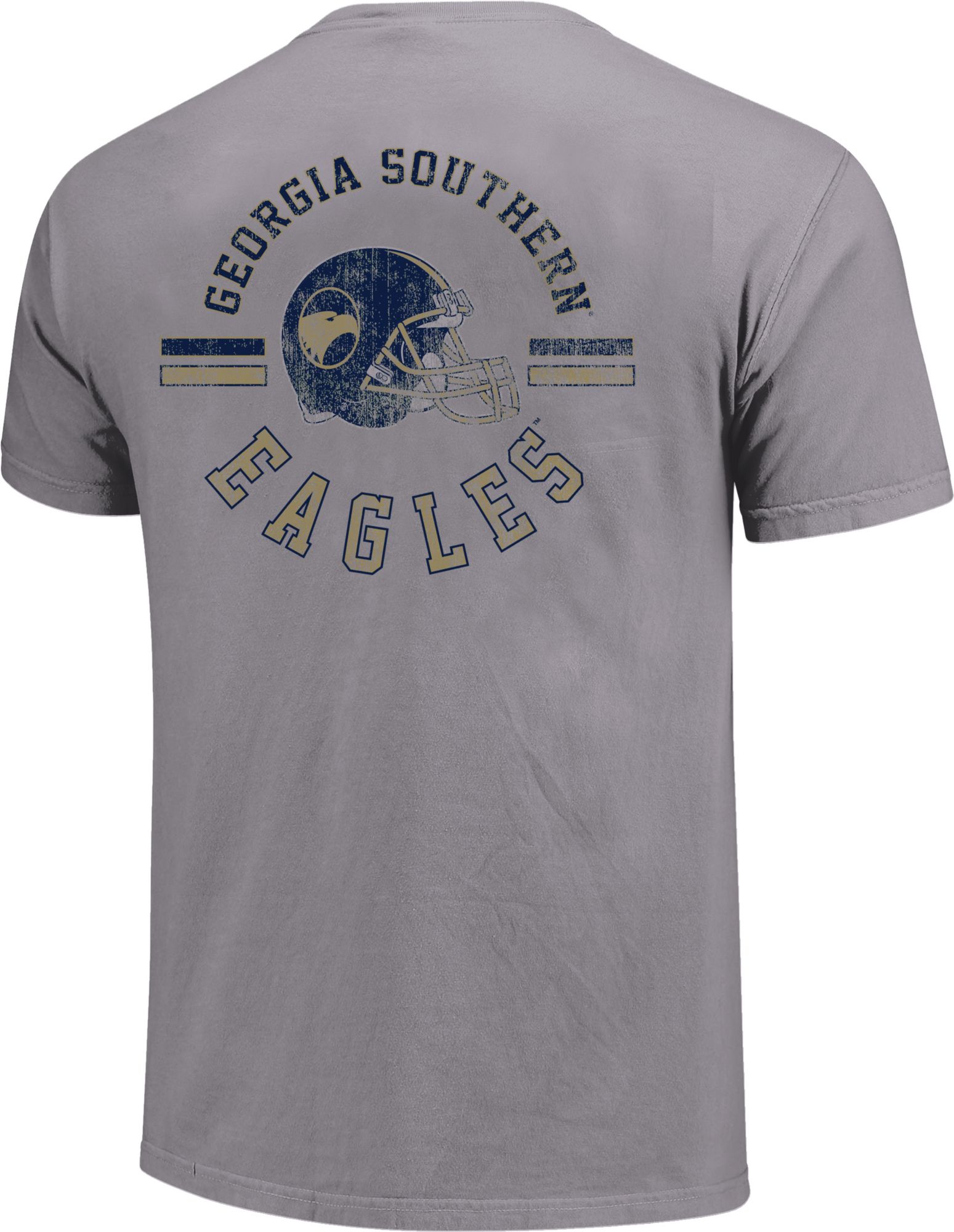Image One Men's Georgia Southern Eagles Grey Helmet Arch T-Shirt product image