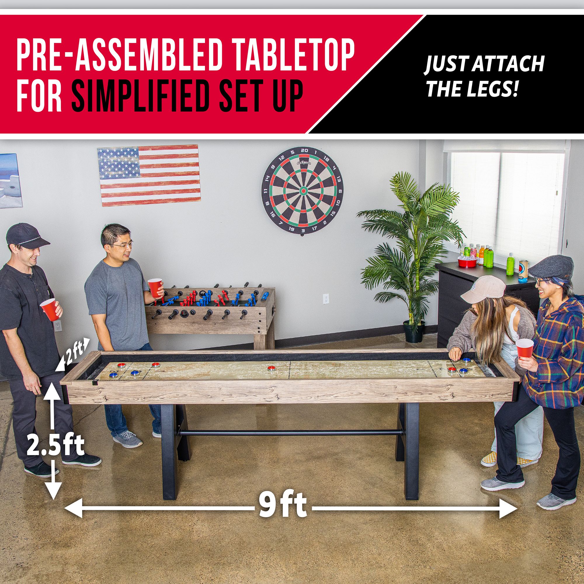 GoSports 9 Ft. Shuffleboard product image