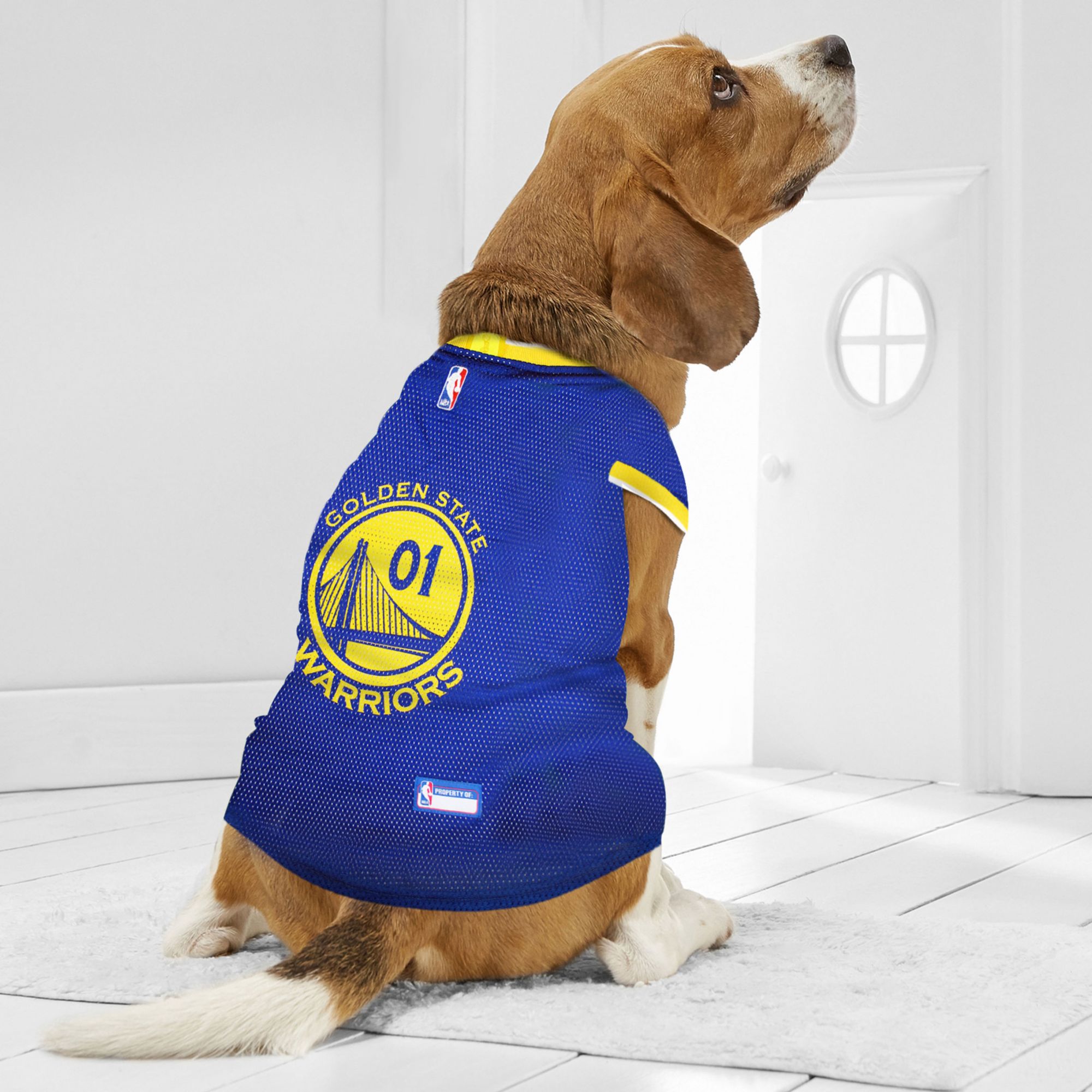 Pets First NBA Golden State Warriors Pet Jersey