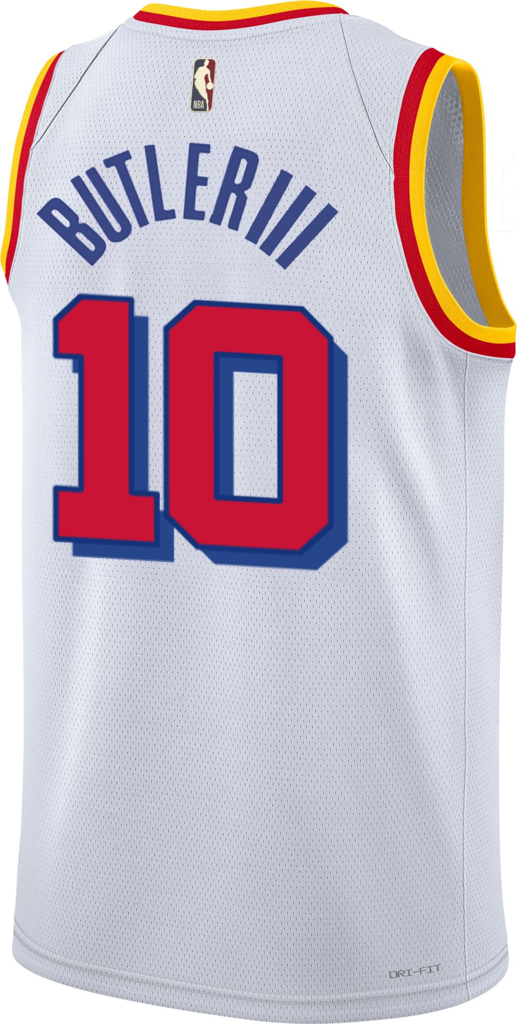 Nike Adult Golden State Warriors Jimmy Butler #10 White Hardwood Classics Swingman Jersey product image
