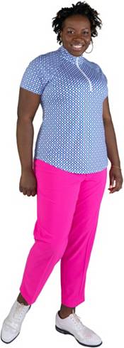 Jofit Women's Raglan Short Sleeves 1/4 Zip Golf Polo product image