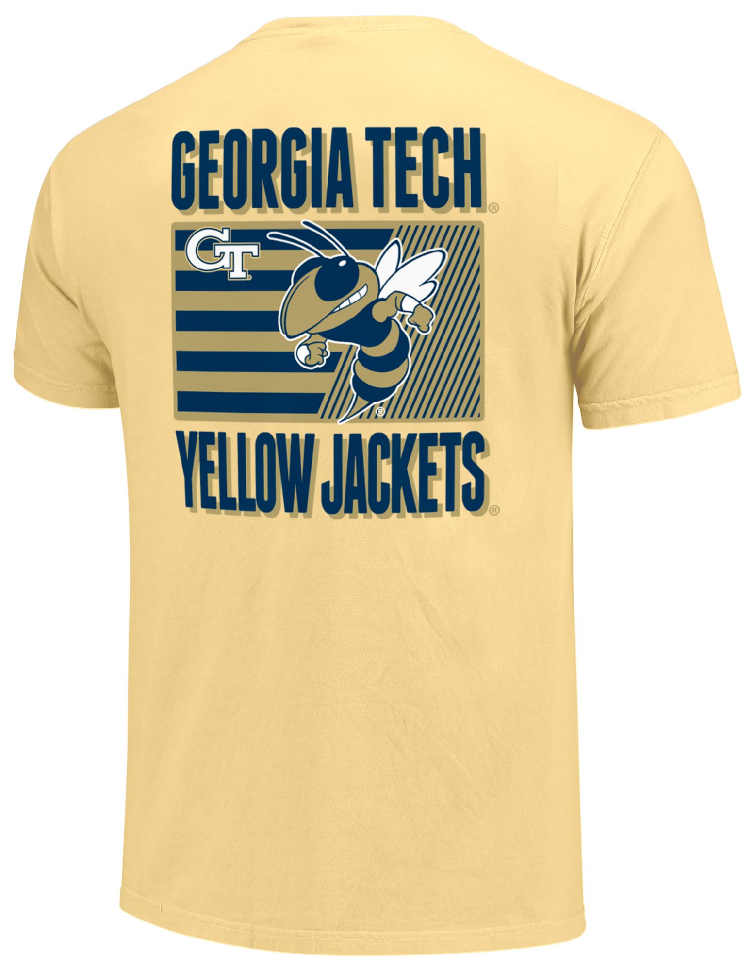 Image One Men's Georgia Tech Yellow Jackets Gold Mascot T-Shirt product image