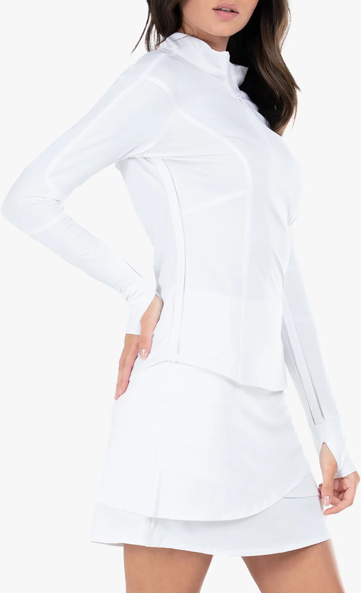 Lucky In Love Women's 1/4 Zip Long Sleeve Tennis Pullover product image