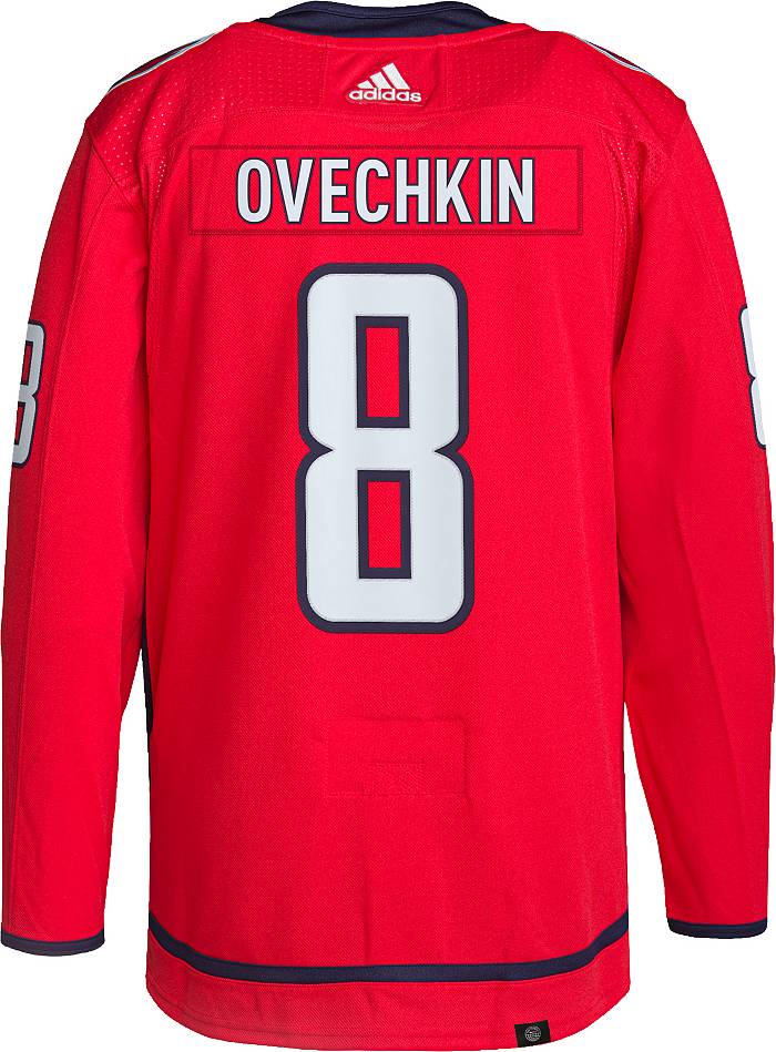 Adidas Washington Capitals Alex Ovechkin #8 Adizero Authentic Home Jersey, Men's, Size 54, Red