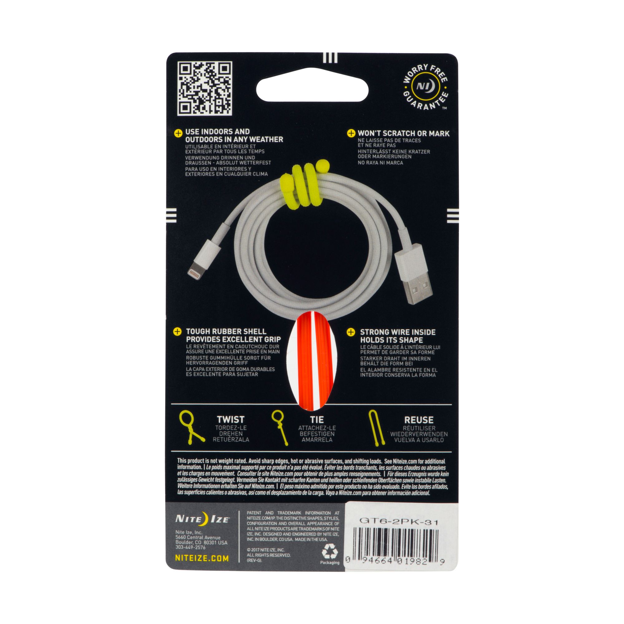 Nite Ize 6” Gear Tie – 2 Pack product image